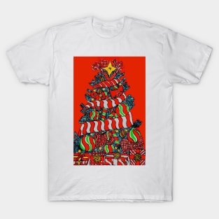 Candy Cane Christmas Tree No. 1 T-Shirt